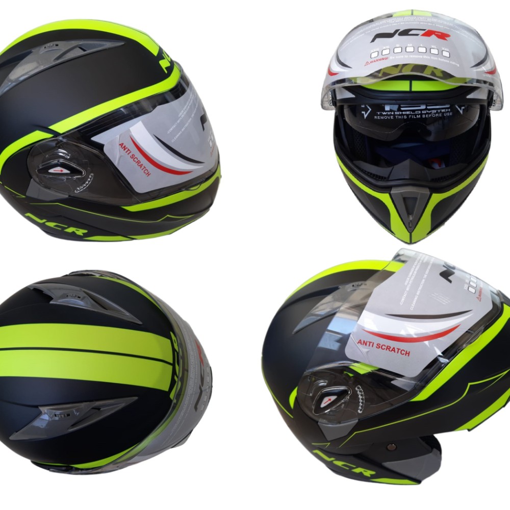KASK NCR ÇENE AÇILIR VİZÖRLÜ (