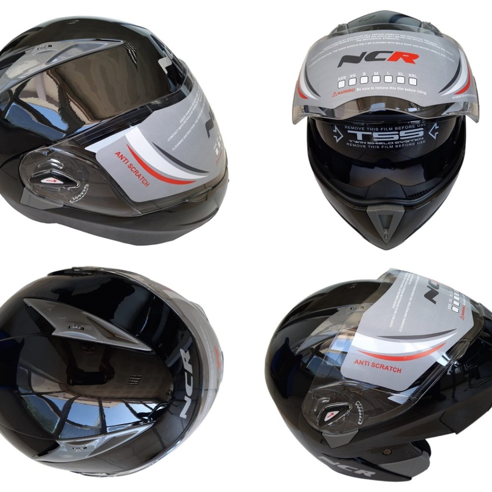 KASK NCR ÇENE AÇILIR VİZÖRLÜ 