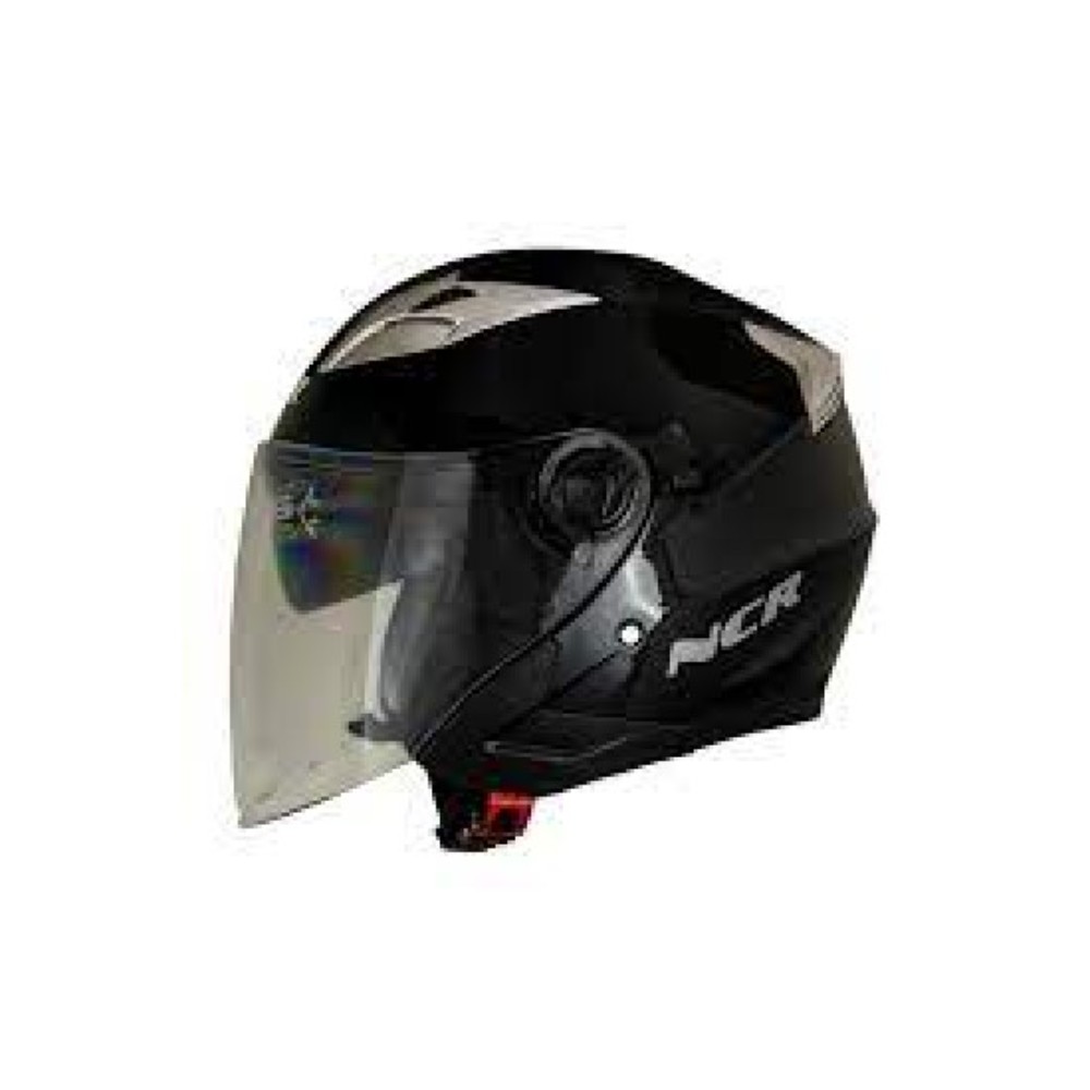 KASK ÇENESİZ PARLAK SİYAH VİZÖRLÜ 708 ECE BELGELİ NCR