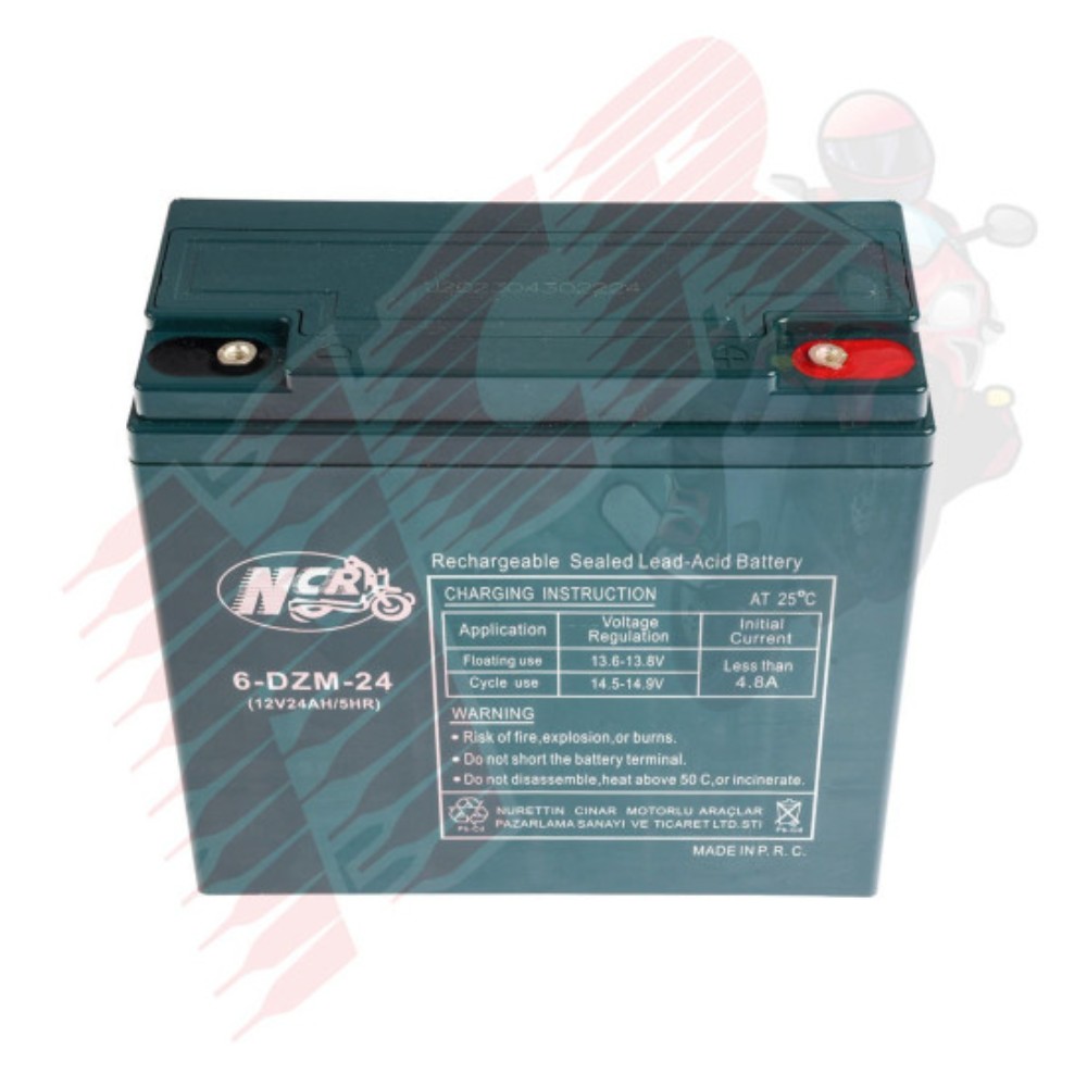 AKÜ 6 DZM 22 (12/24) YEŞİL E.BİSİKLET (6,5 kg) NCR