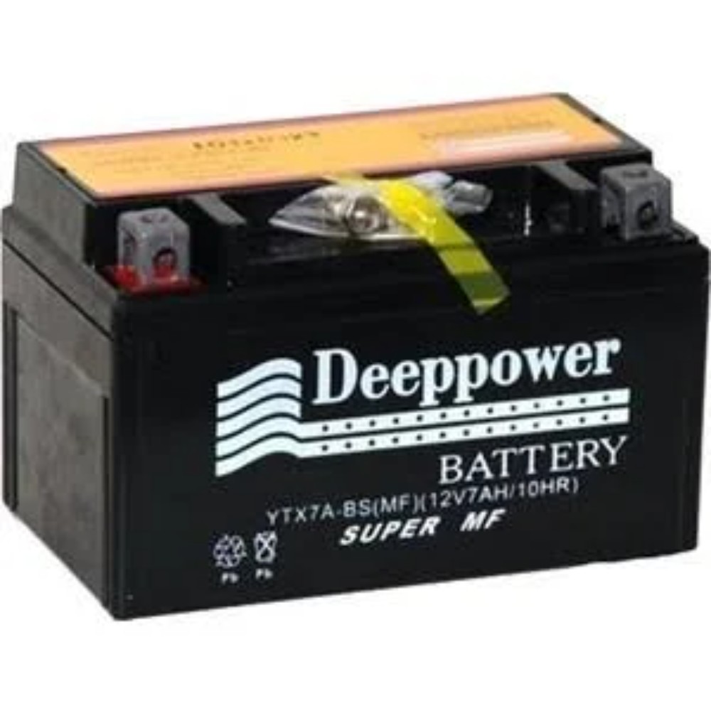 Deep Power Akü Ytx7 Abs Scooter Motosiklet Aküsü Yatık