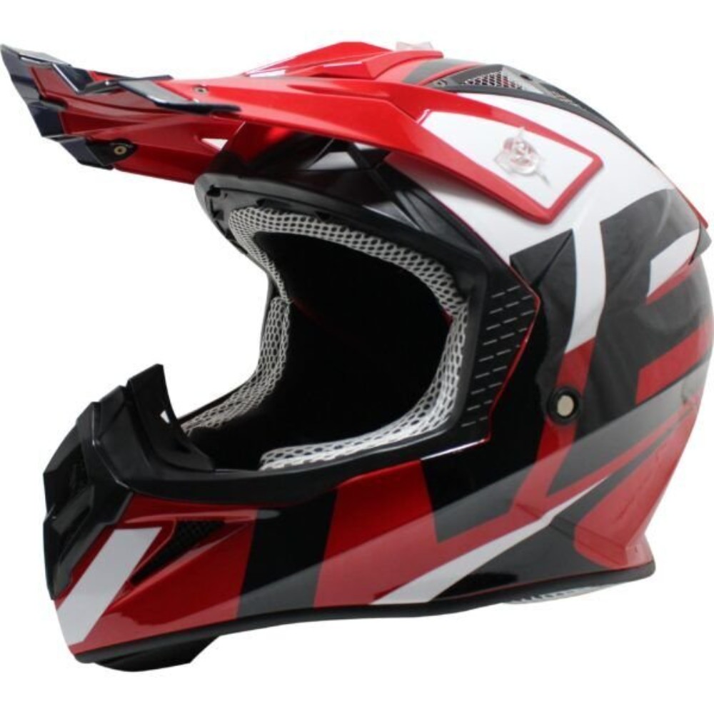 FREE-M FR-801 Cross Kask Red Whıte