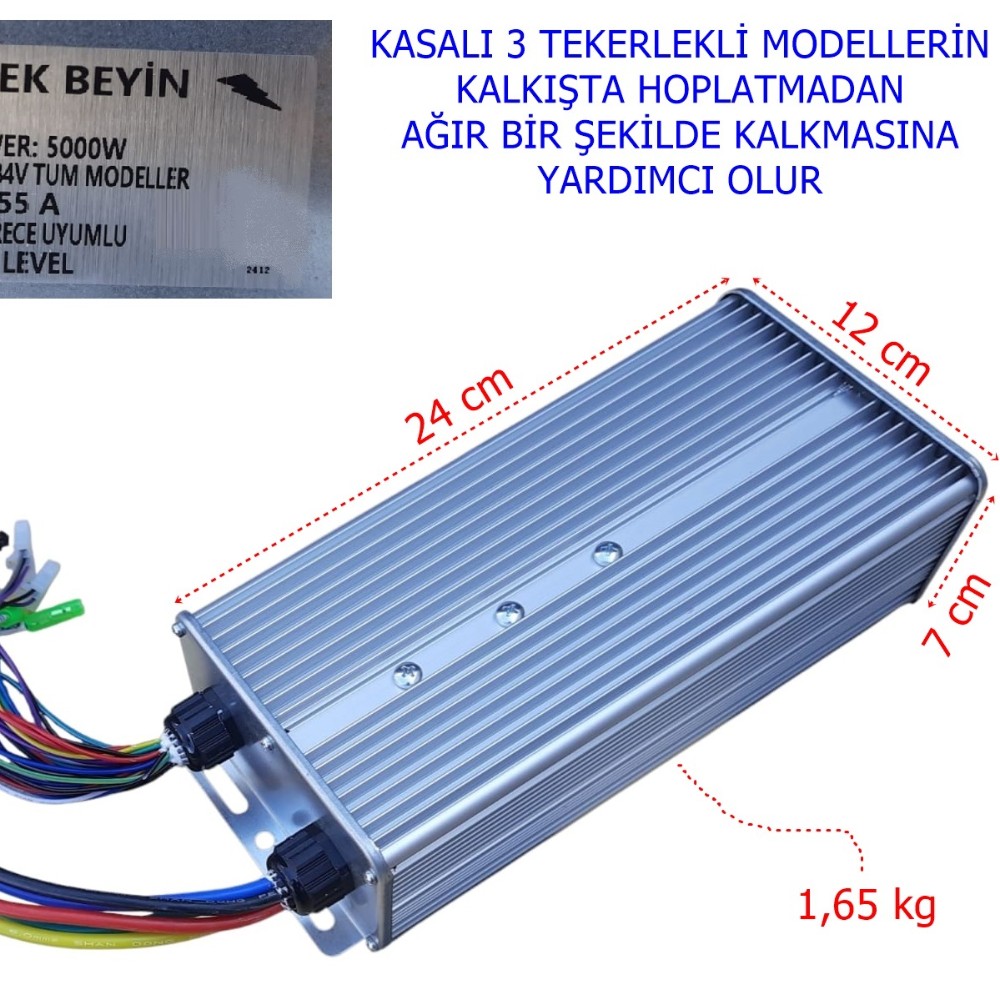 E-BİS HIZ KONTROL CDİ AKILLI BEYİN 48-84V 5000W 55A GENİŞ KASA